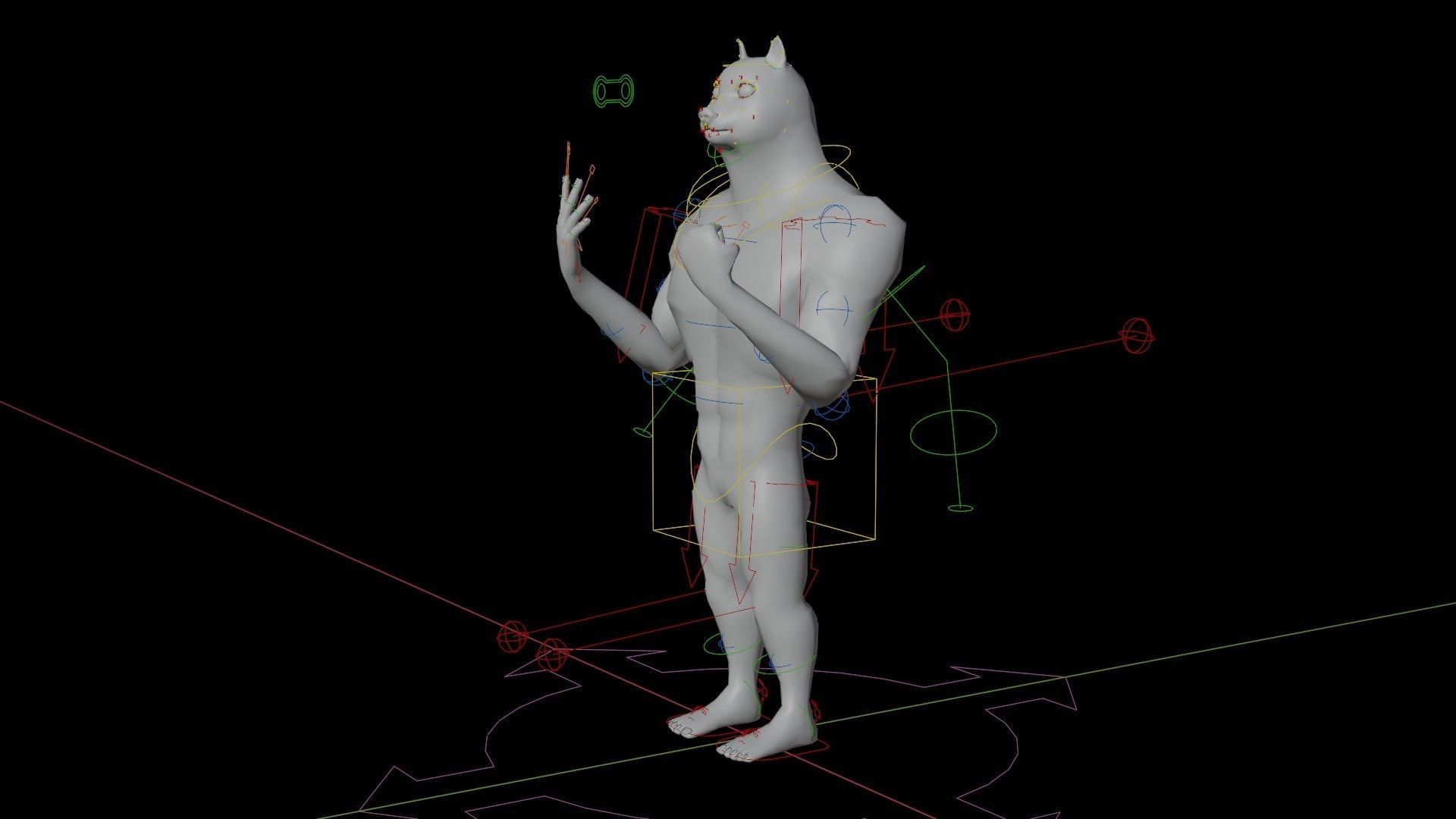 Doge Meme Low-poly 3D model Rigged Low-poly 3D model_11