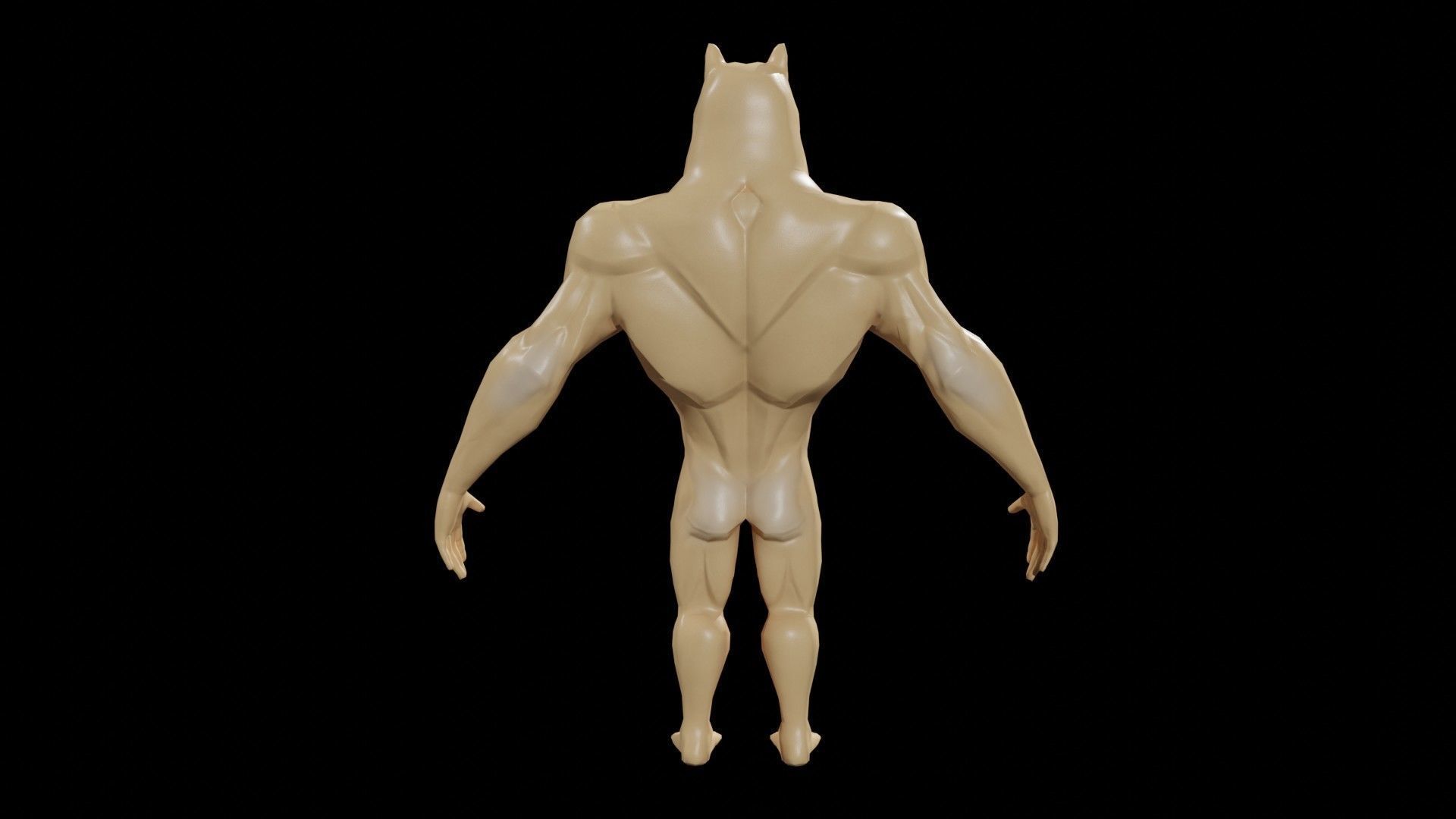 Doge Meme Low-poly 3D model Rigged Low-poly 3D model_13