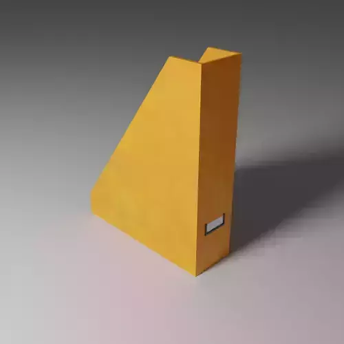 Box File Holder Low-poly 3D model