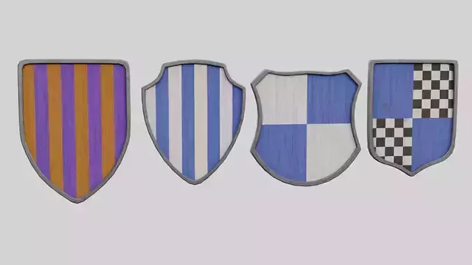 Coat Of Arms Collection 1 Low-poly 3D model