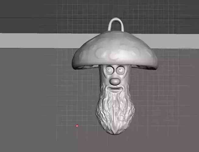 mushroom keychain