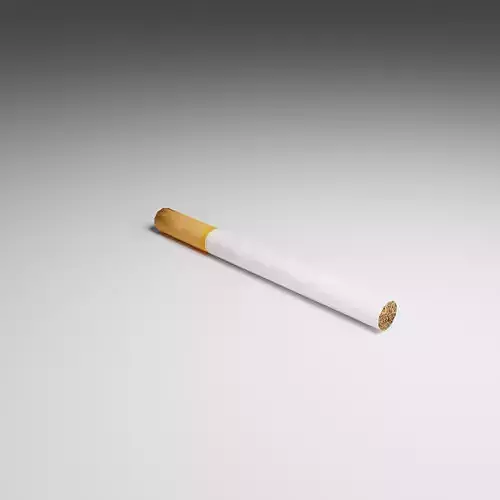 Single Cigarette Low-poly 3D model