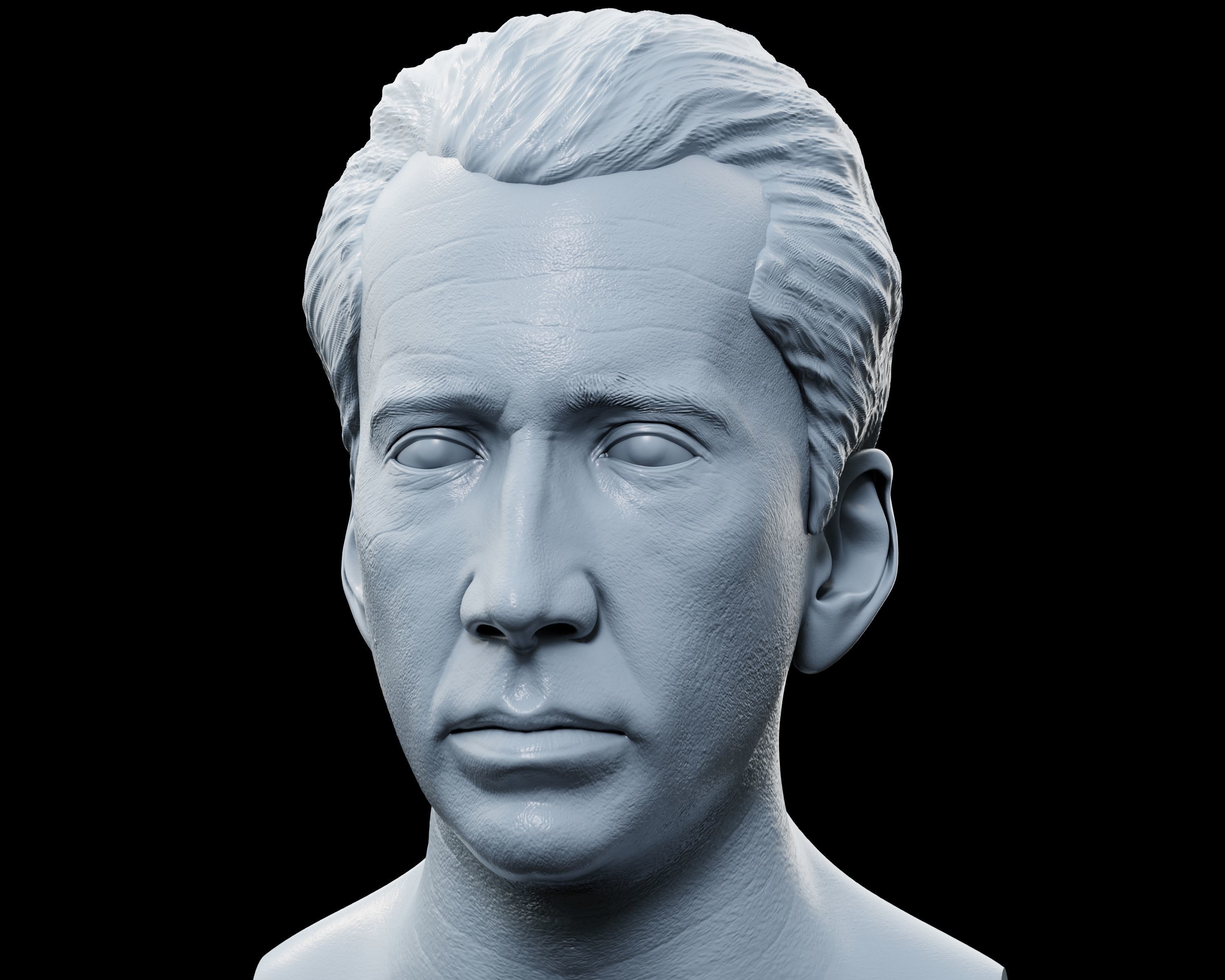 Nicolas Cage Bust 3D print model_4