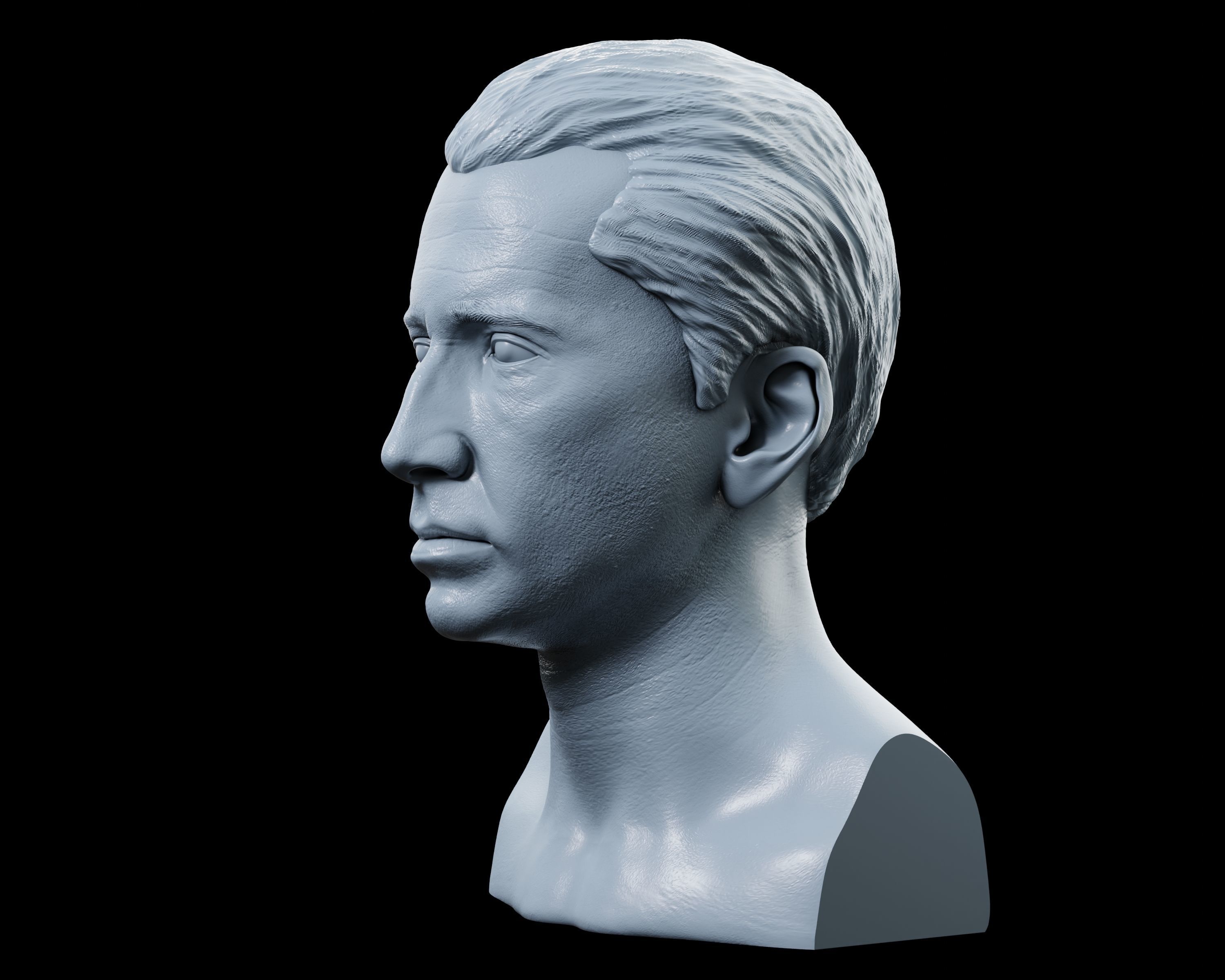 Nicolas Cage Bust 3D print model_2