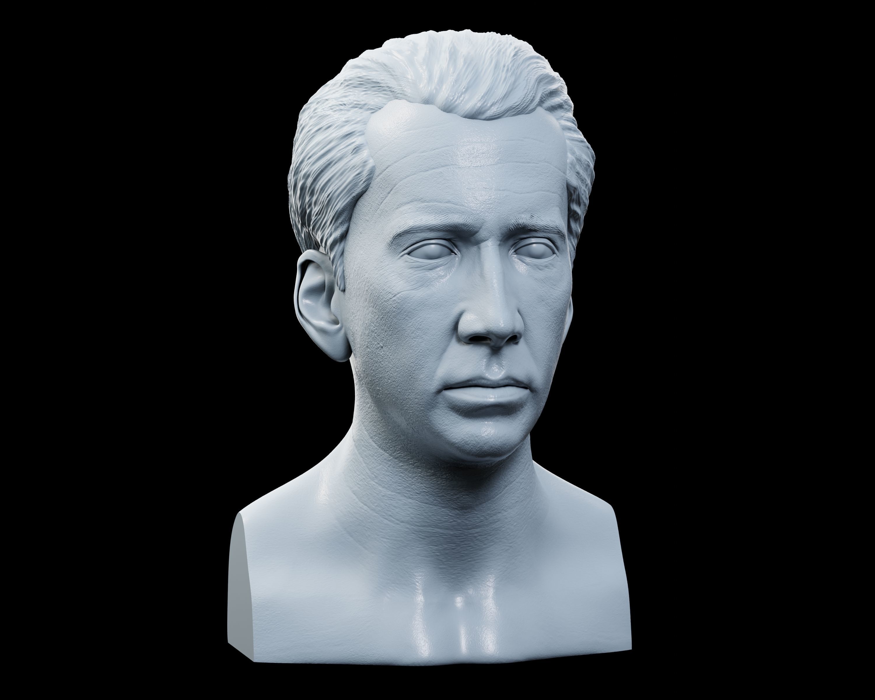 Nicolas Cage Bust 3D print model_1