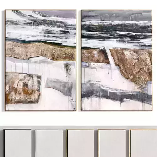 Plaster Two Photo Frame 300