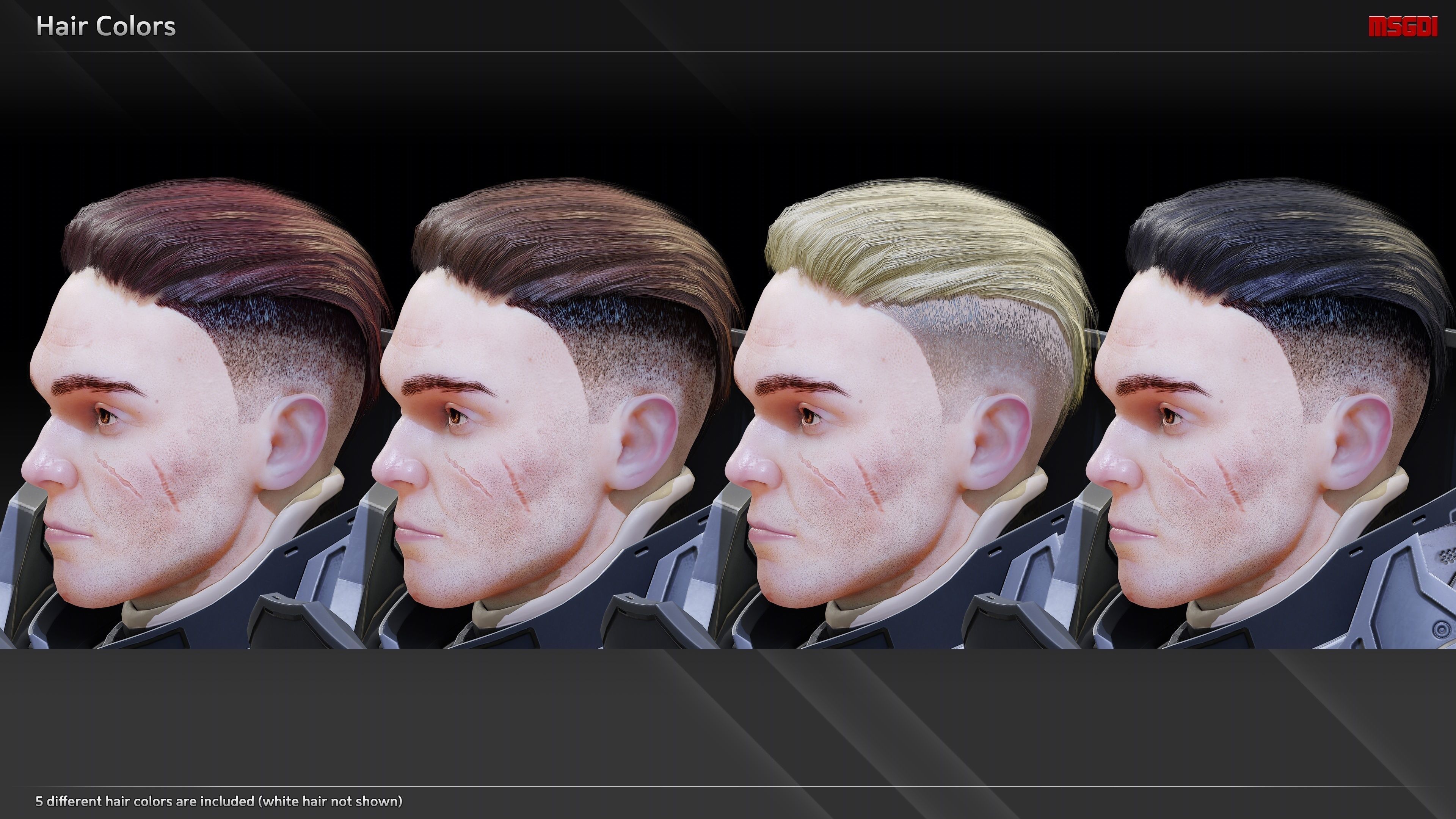 Scifi Heavy Soldier Max Low-poly 3D model_8