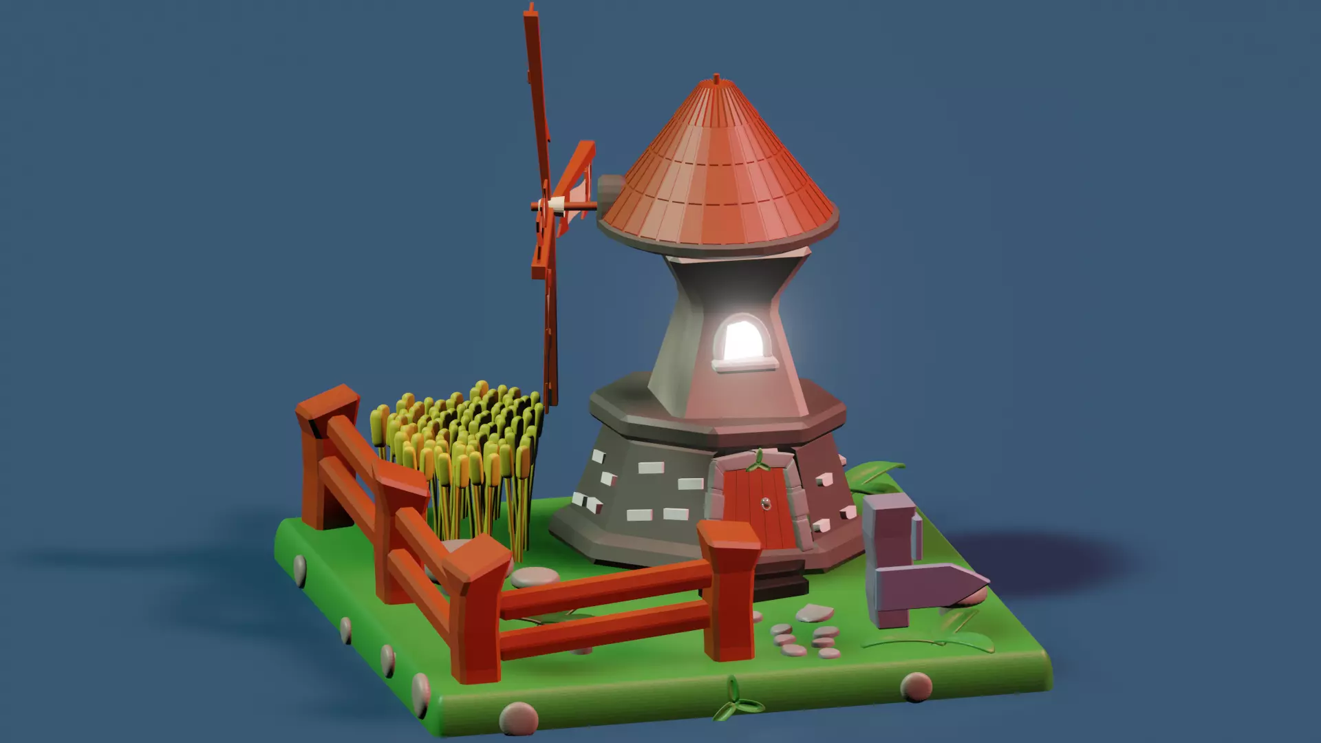 mill village Free 3D model