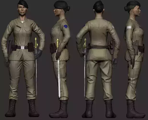 MILITARY POLICE OFFICER WOMAN