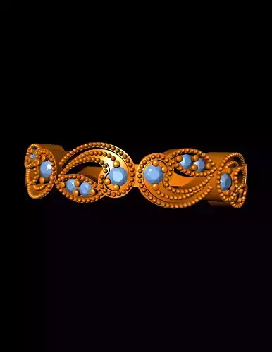 Diamond Solitaire Ring Jewellery for Women 3D print model