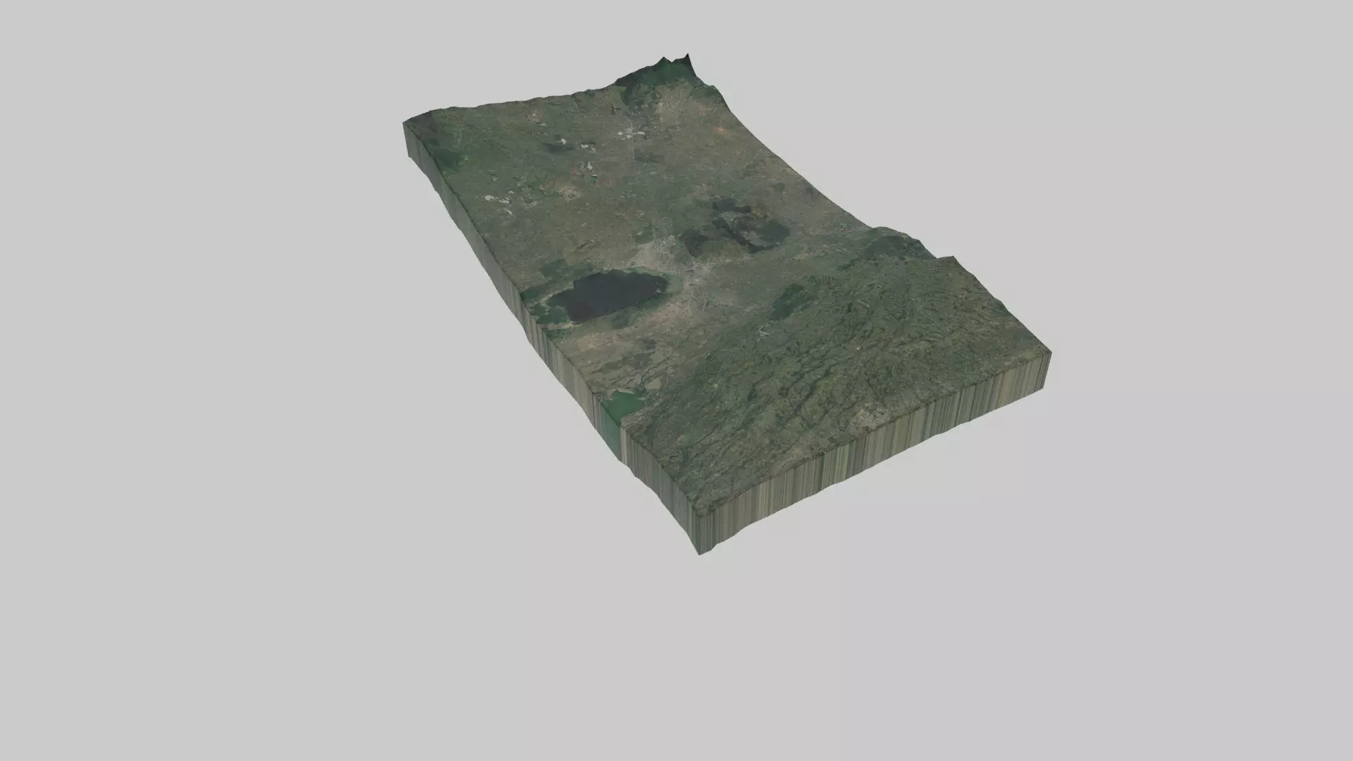 Nakuru City Low-poly 3D model