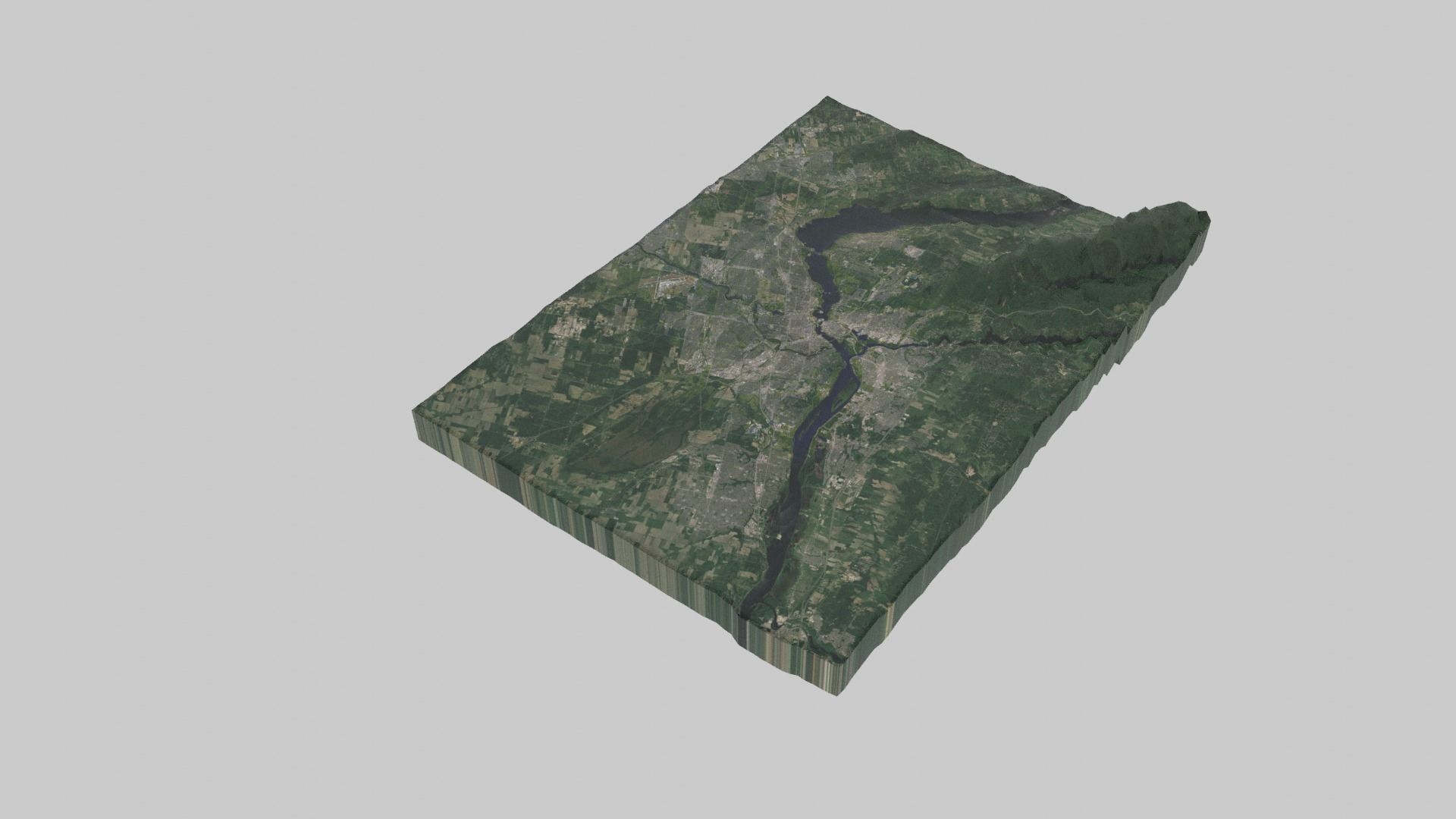 OTTAWA City Low-poly 3D model_1