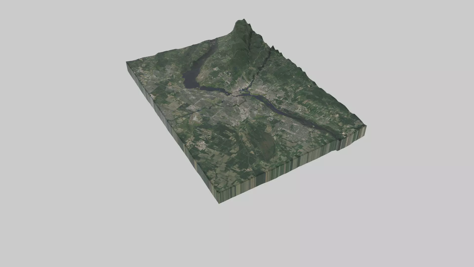 OTTAWA City Low-poly 3D model_0