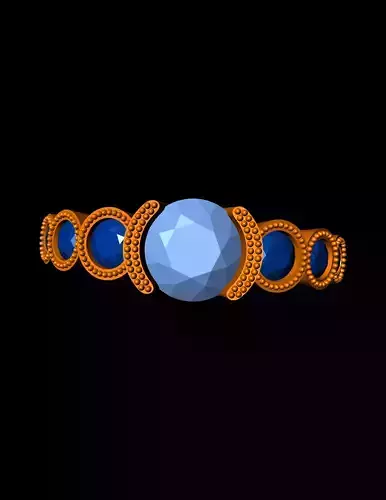 Diamond Solitaire Ring Jewellery for Women 3D print model