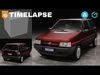 UNO MILLE SMART 2001 - RIGGED CAR MODEL Low-poly 3D model_1