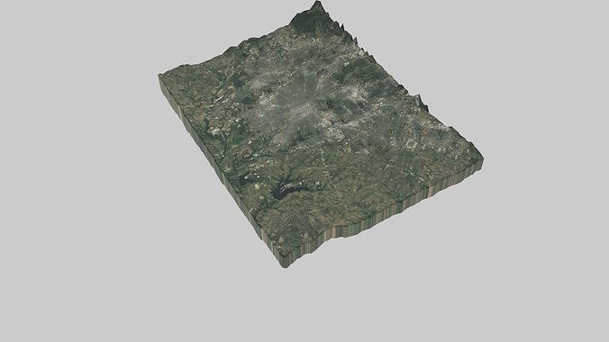 San Antonio City Low-poly 3D model