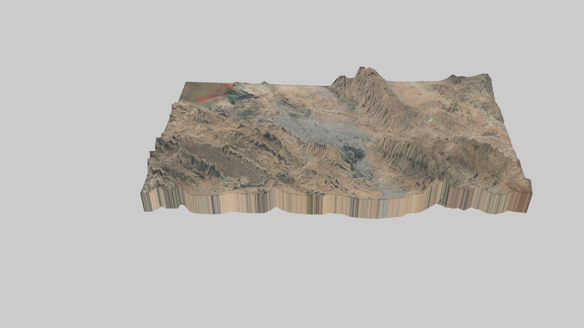 Shiraz City Low-poly 3D model_4