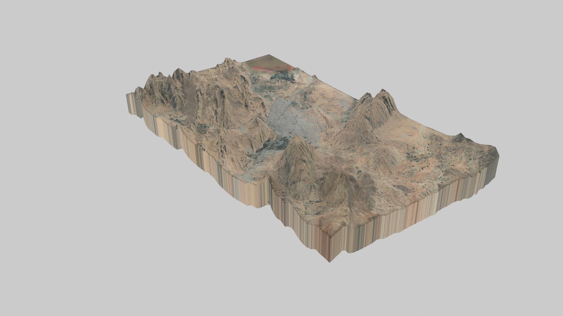 Shiraz City Low-poly 3D model_5