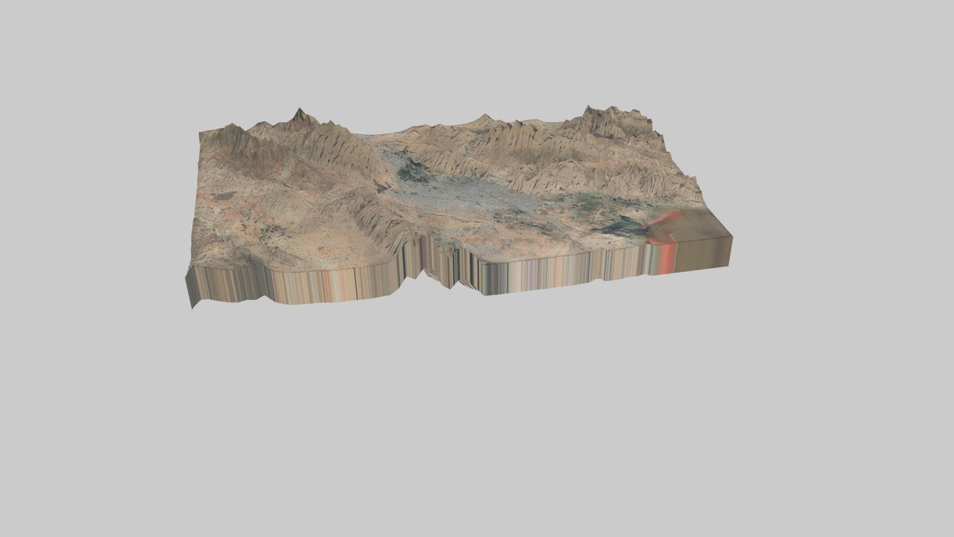 Shiraz City Low-poly 3D model_7