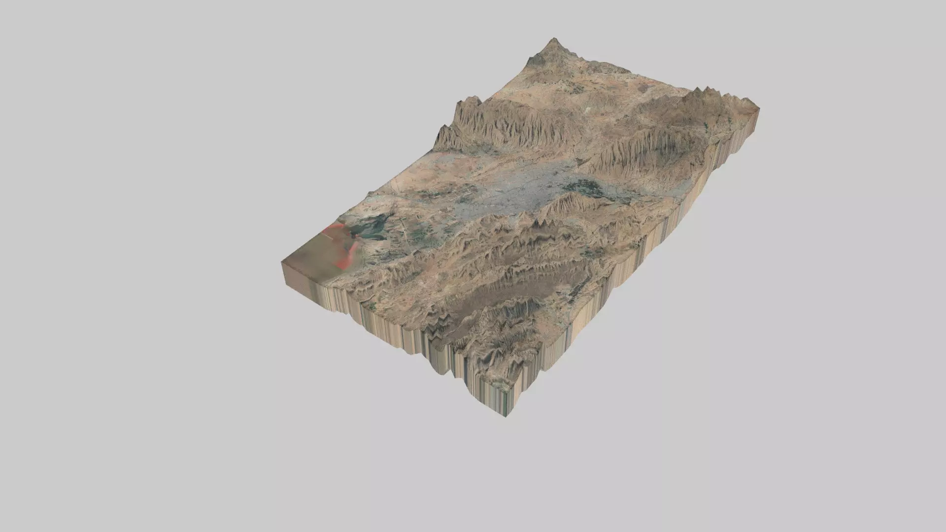 Shiraz City Low-poly 3D model_0