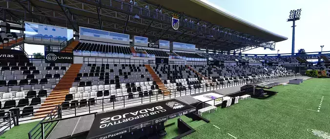 Estadio Nuevo Vivero 3D model