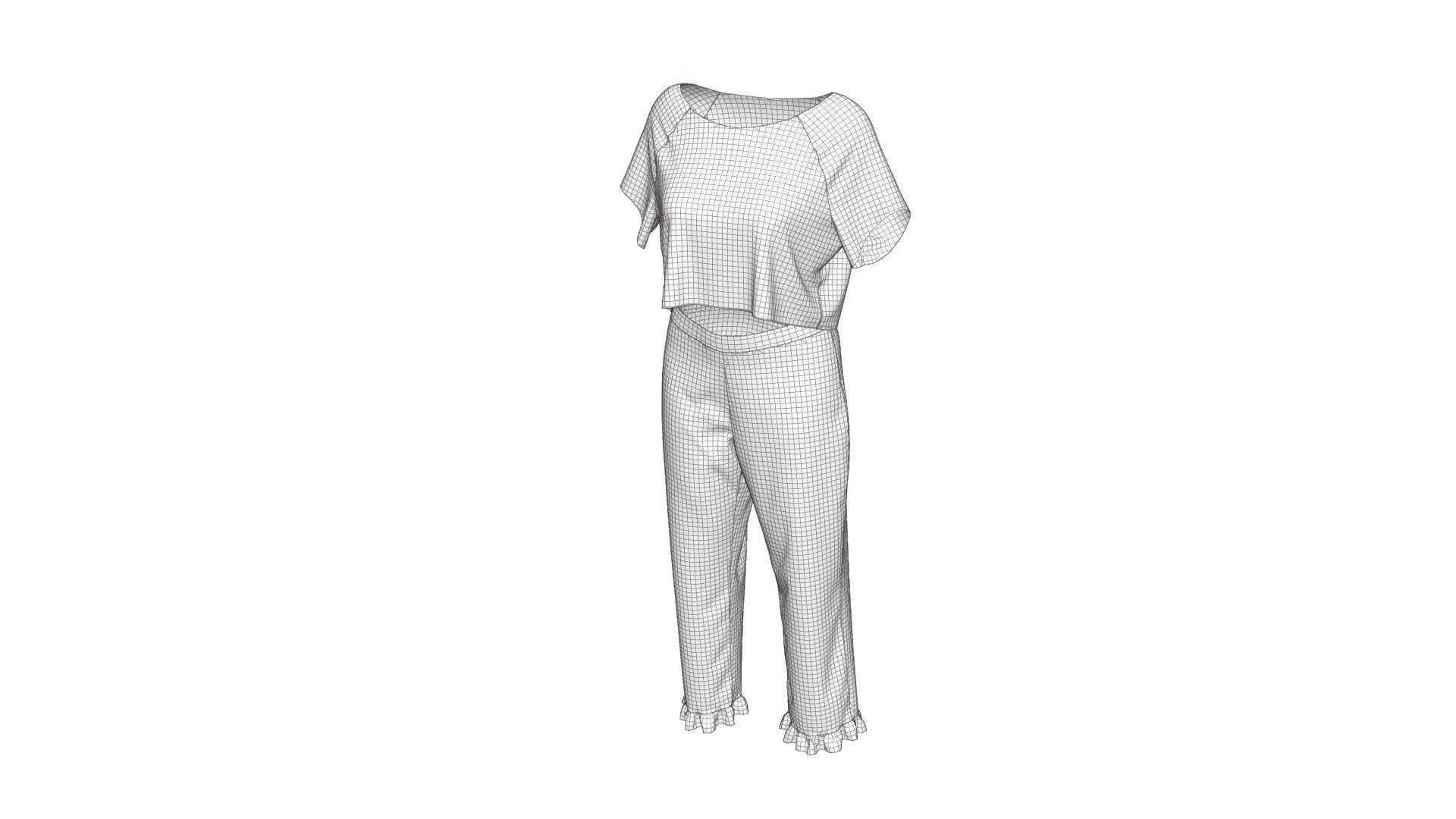 Pyjama 3D model_14