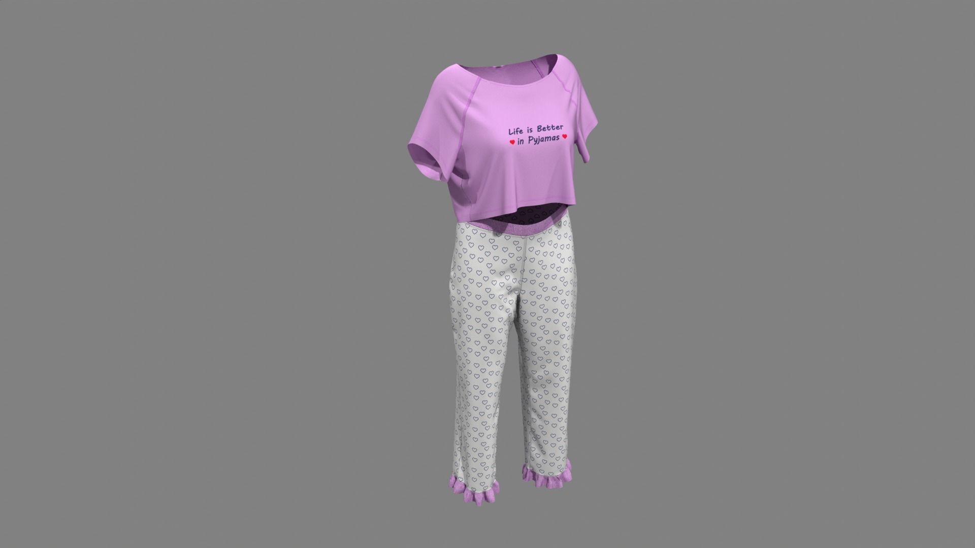 Pyjama 3D model_8