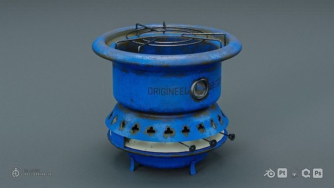Old Stove Free 3D model