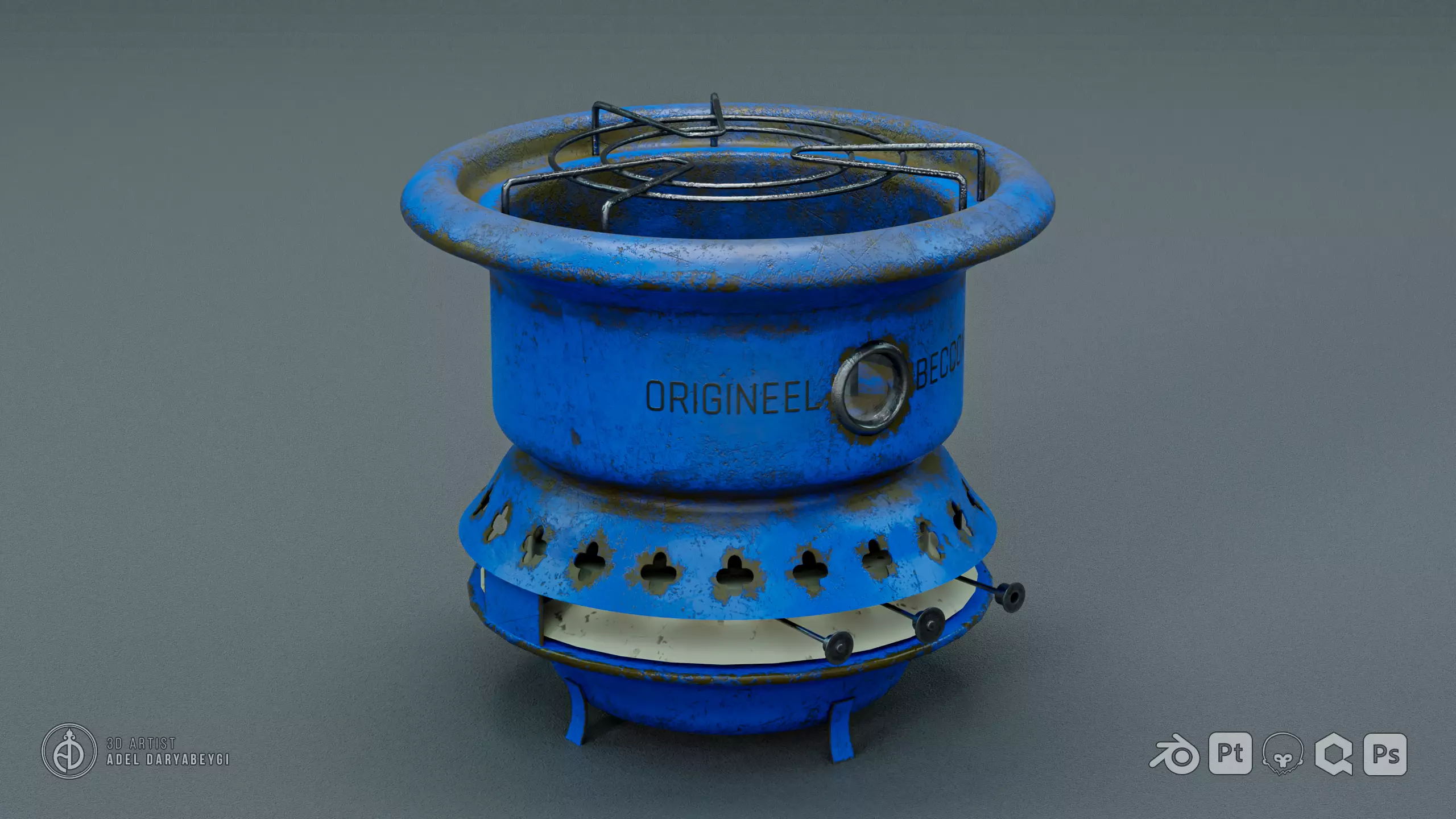 Old Stove Free 3D model