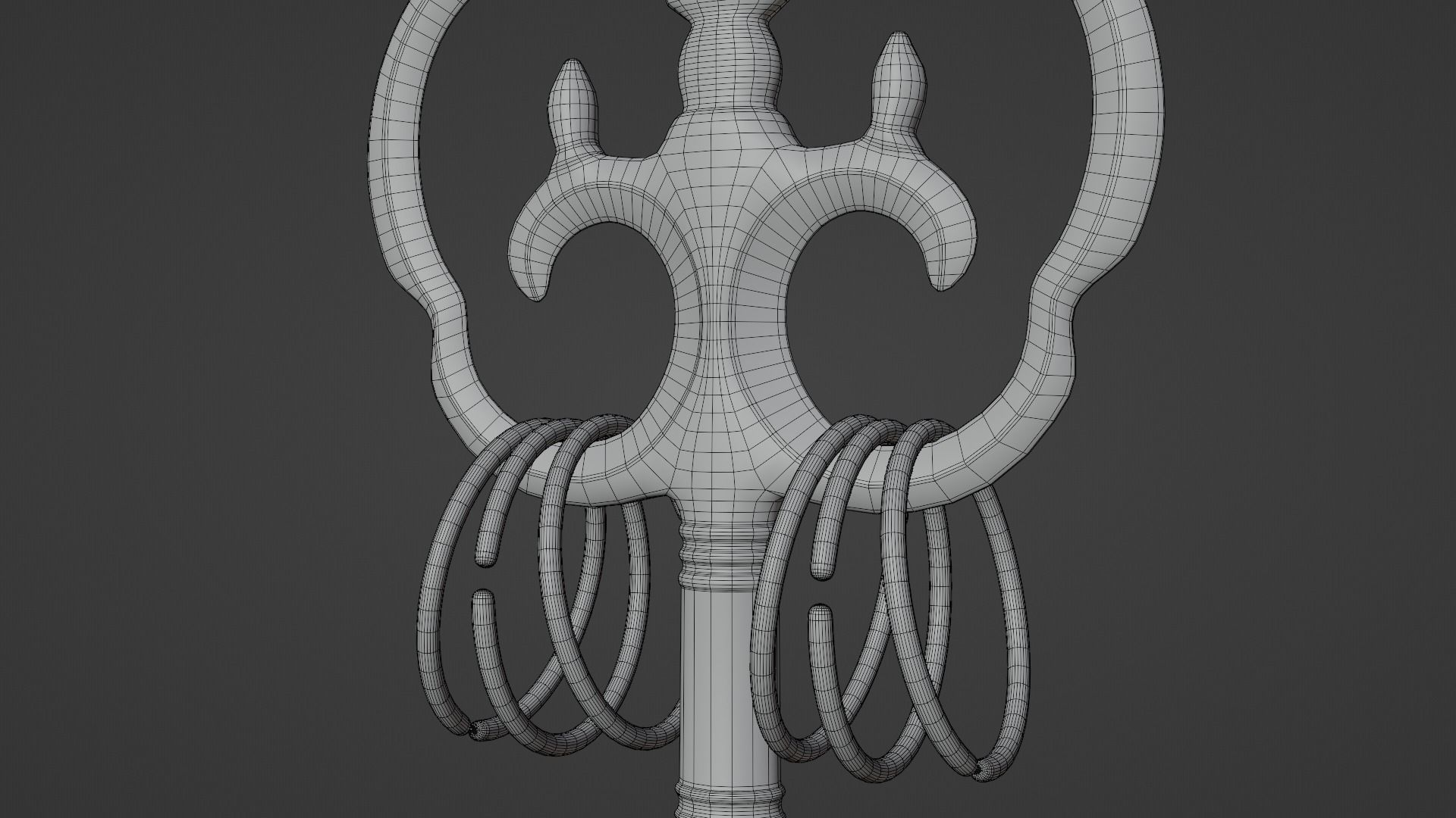 Japanese Priest Staff 3D model_21