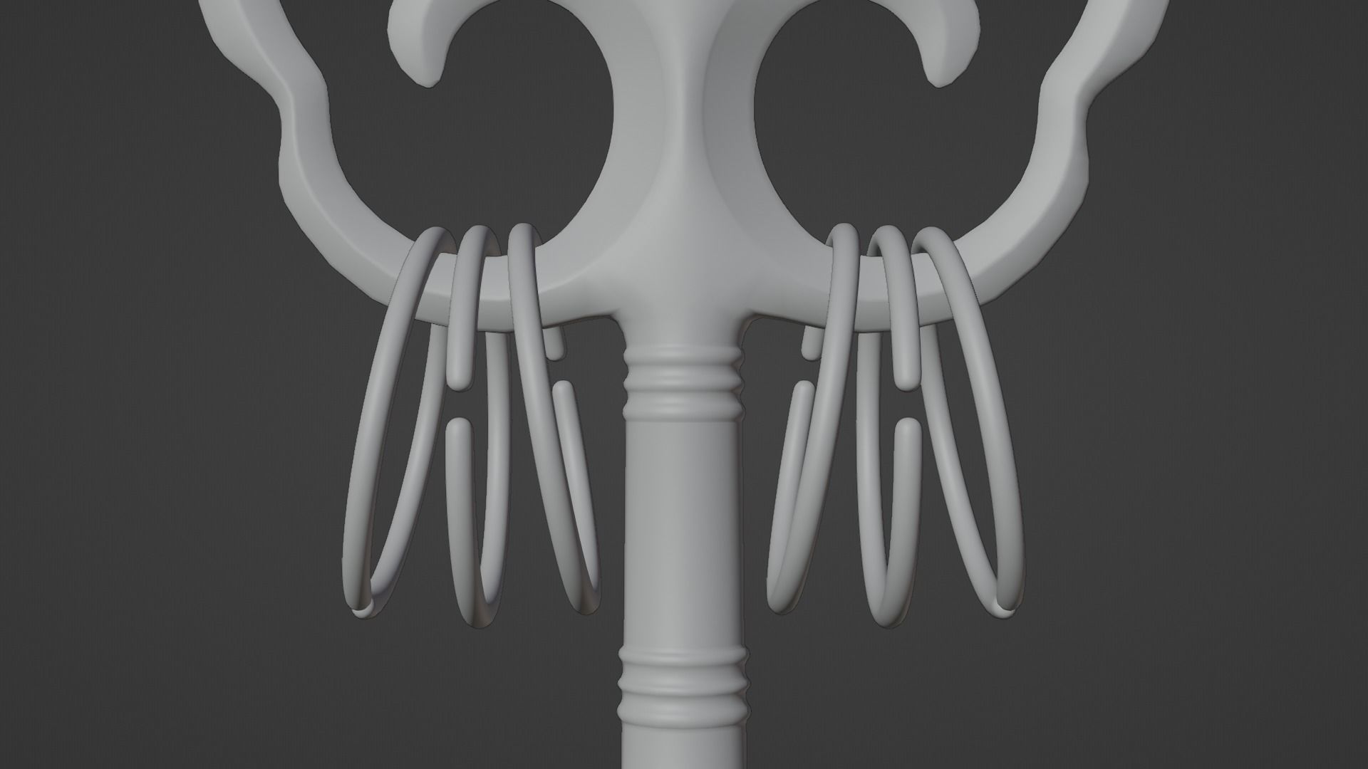 Japanese Priest Staff 3D model_11