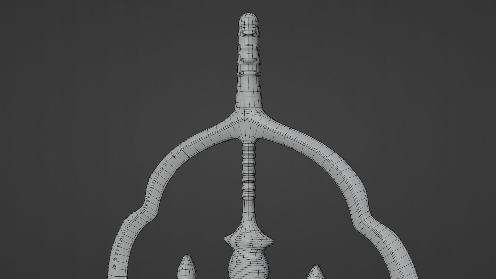 Japanese Priest Staff 3D model_18