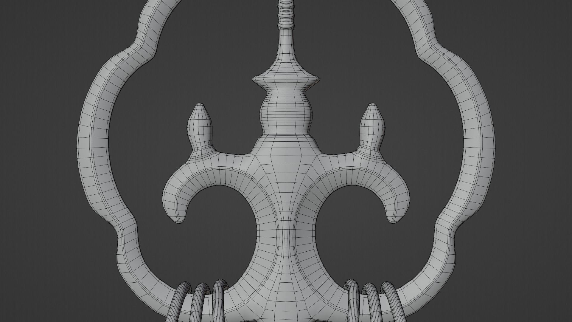 Japanese Priest Staff 3D model_9