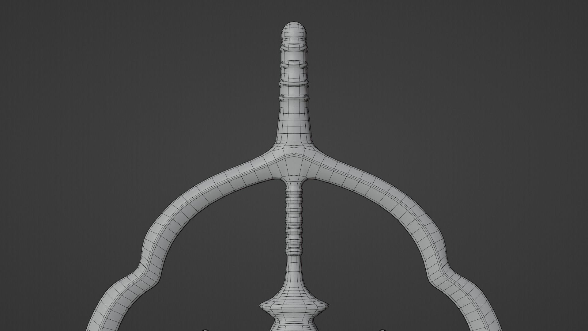 Japanese Priest Staff 3D model_6