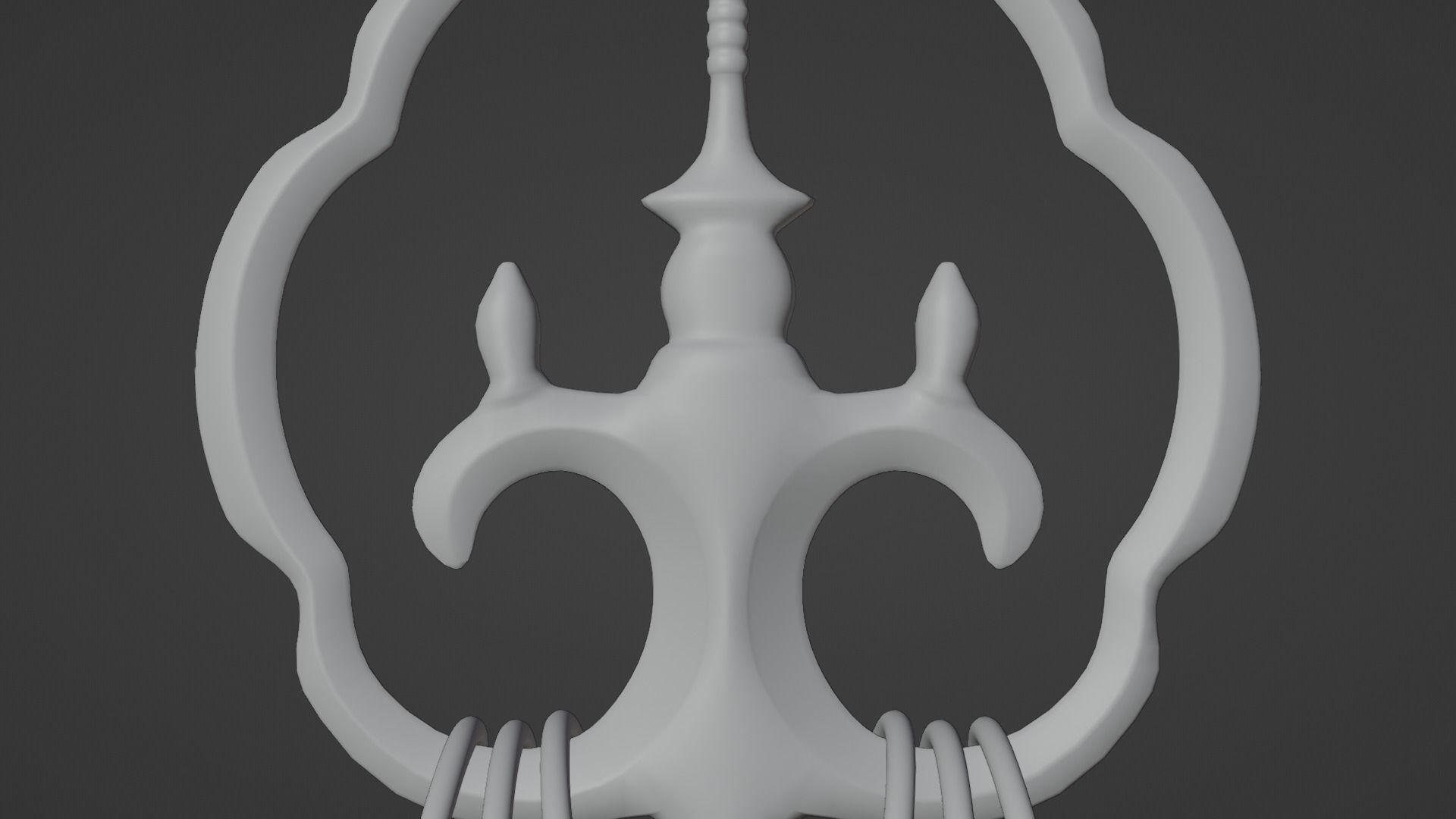 Japanese Priest Staff 3D model_8