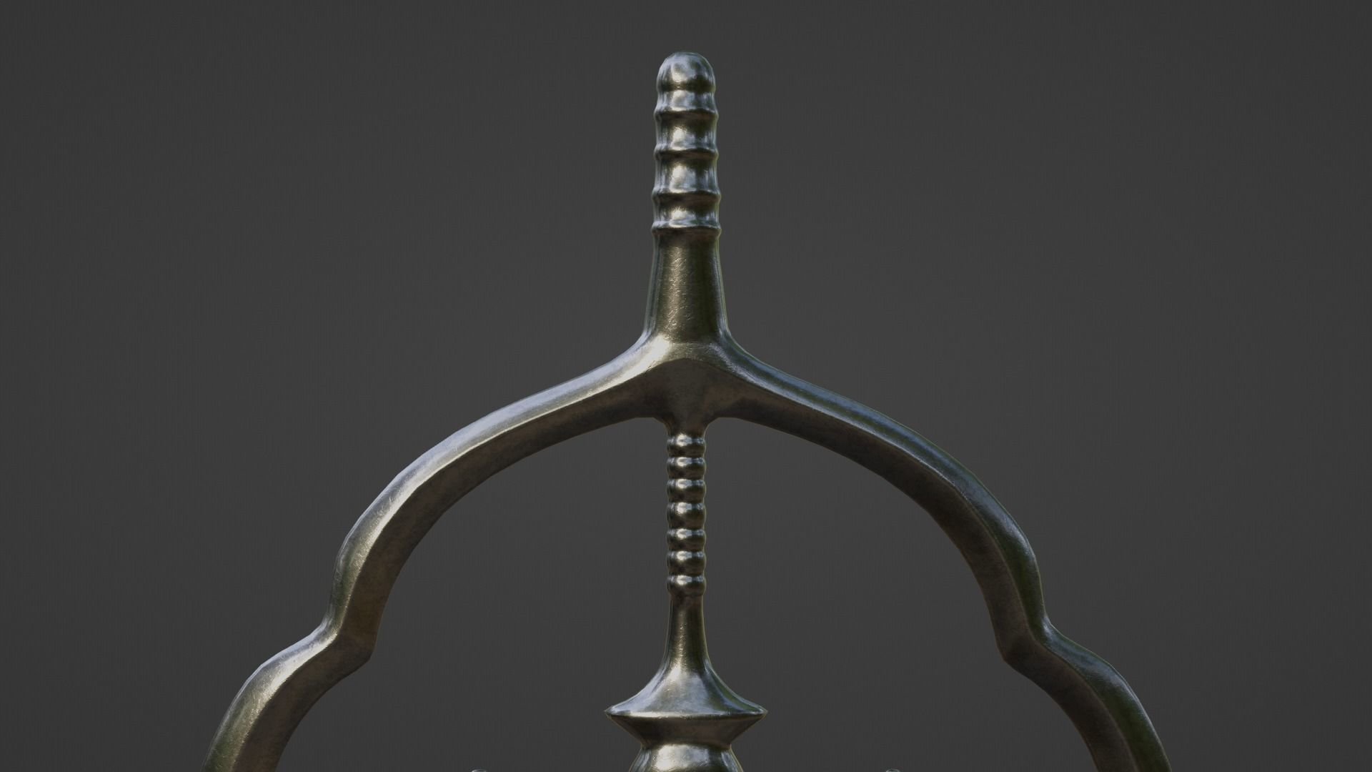 Japanese Priest Staff 3D model_4