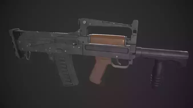 OTs-14 Groza Low-poly 3D model
