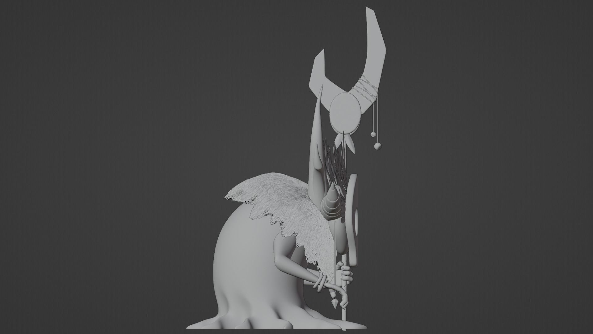 High Poly Shaman 3D model_6