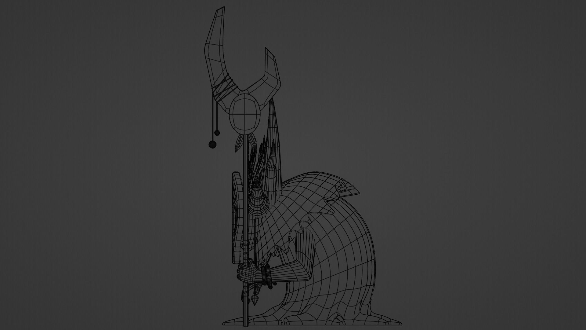 High Poly Shaman 3D model_8