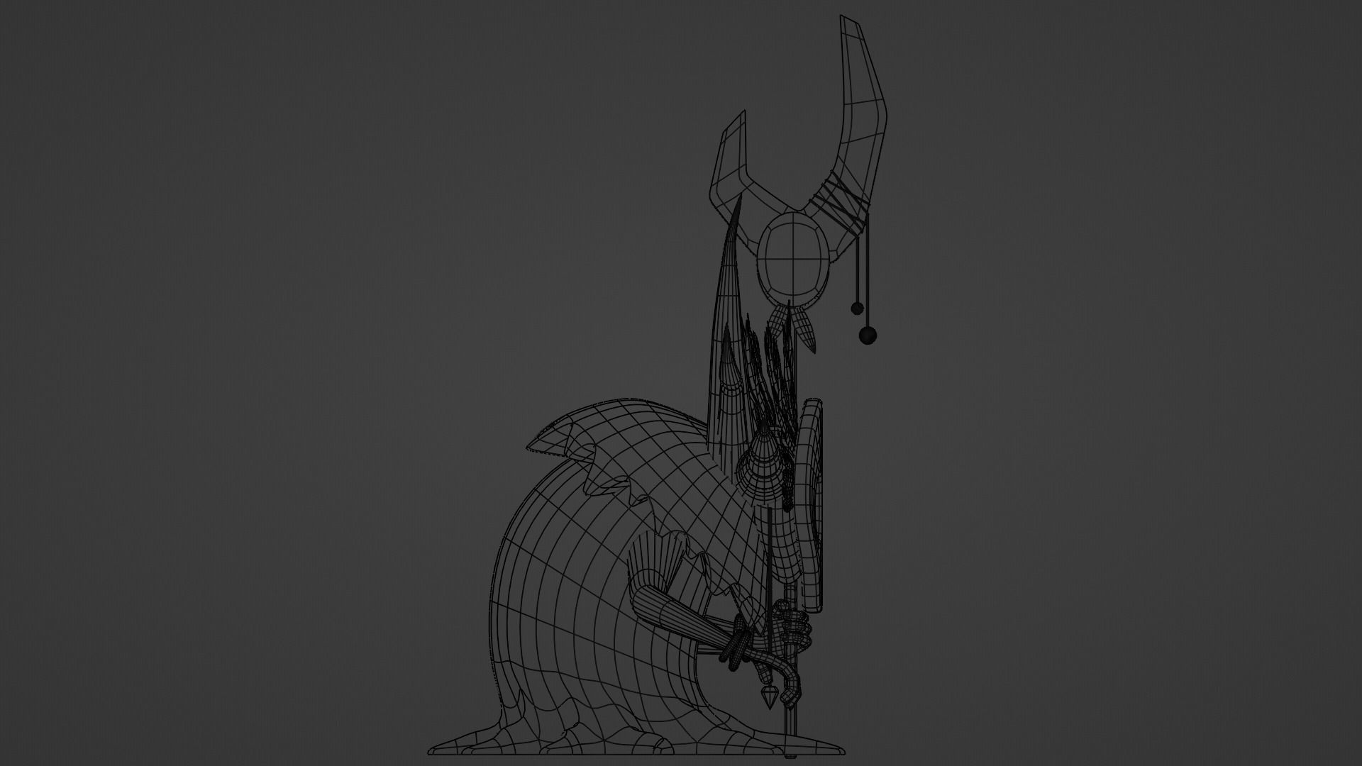 High Poly Shaman 3D model_9