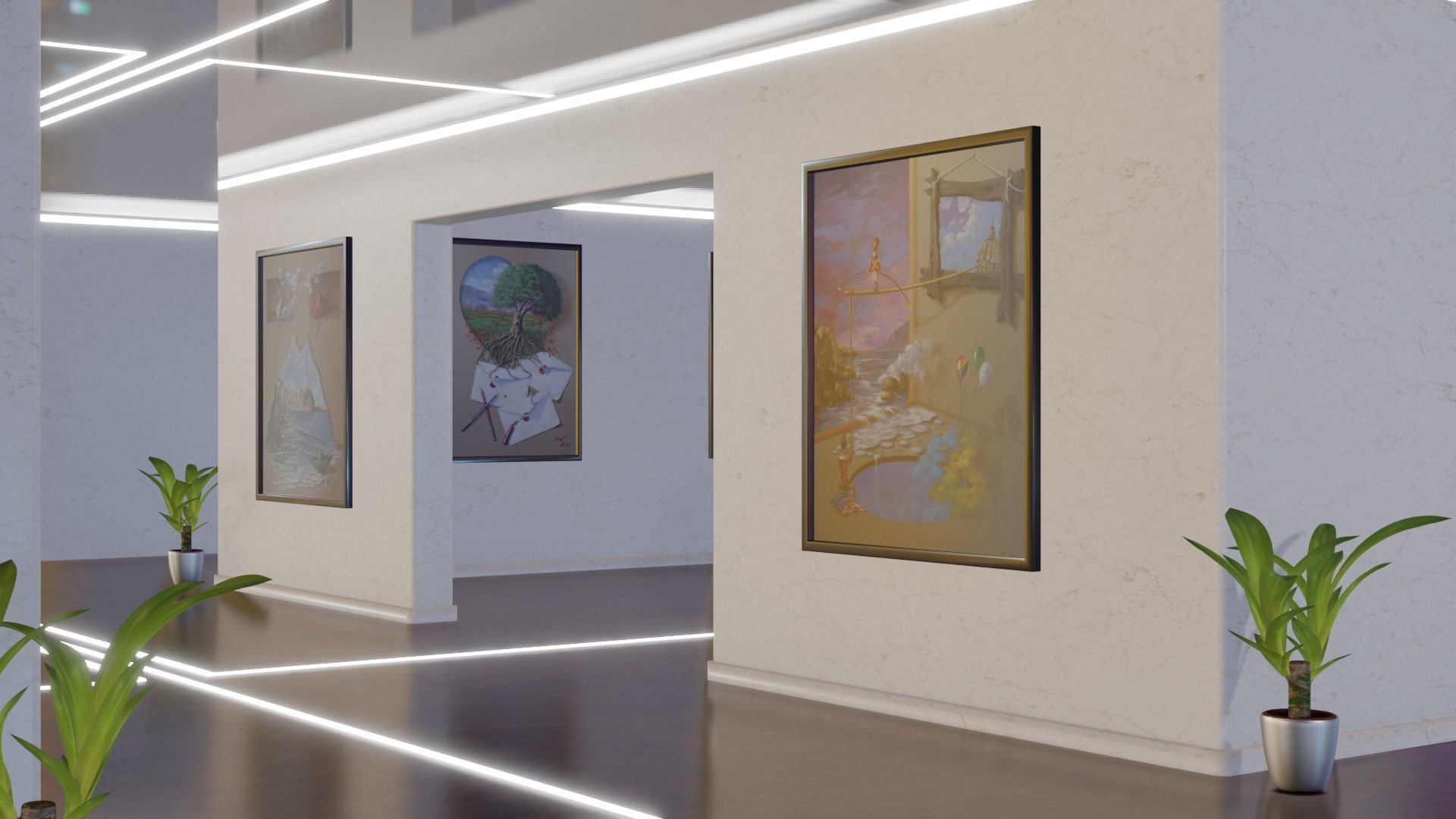 Showroom of Art 3D model_3