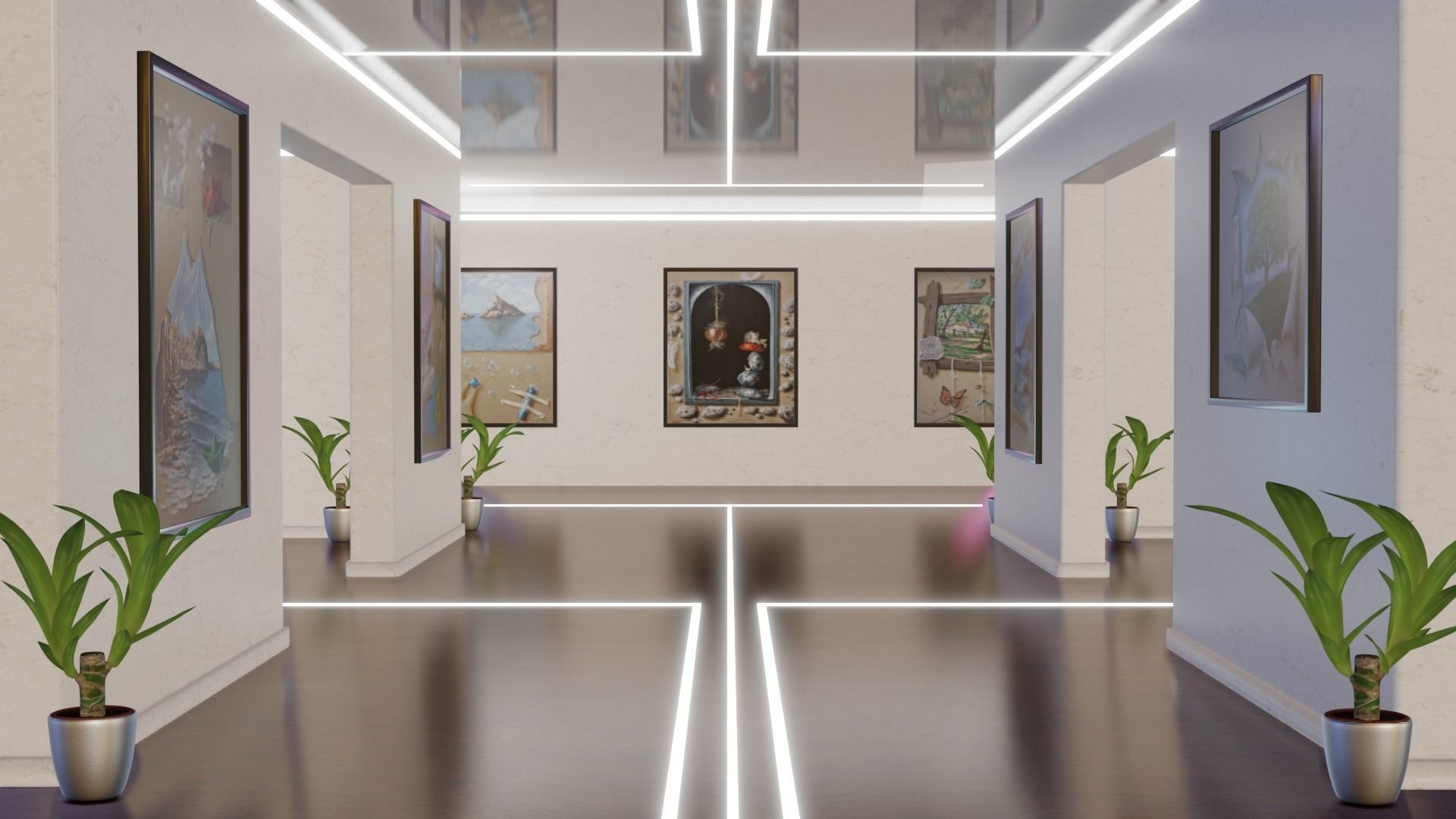 Showroom of Art 3D model_2