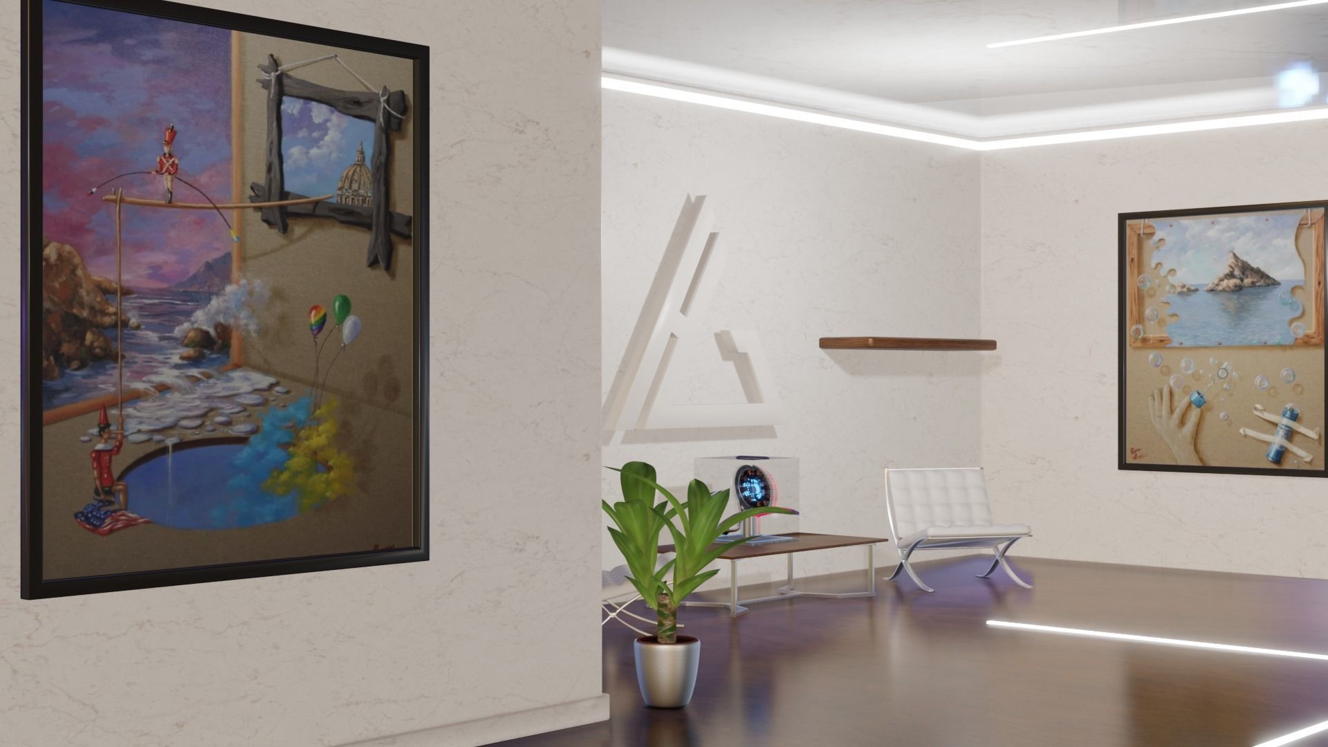 Showroom of Art 3D model_4