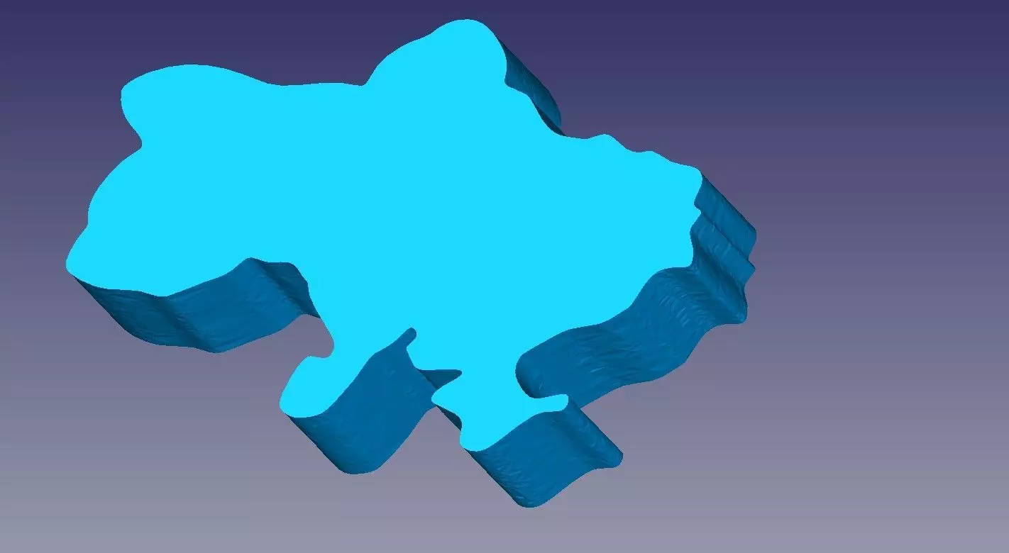 borders of Ukraine Free 3D print model