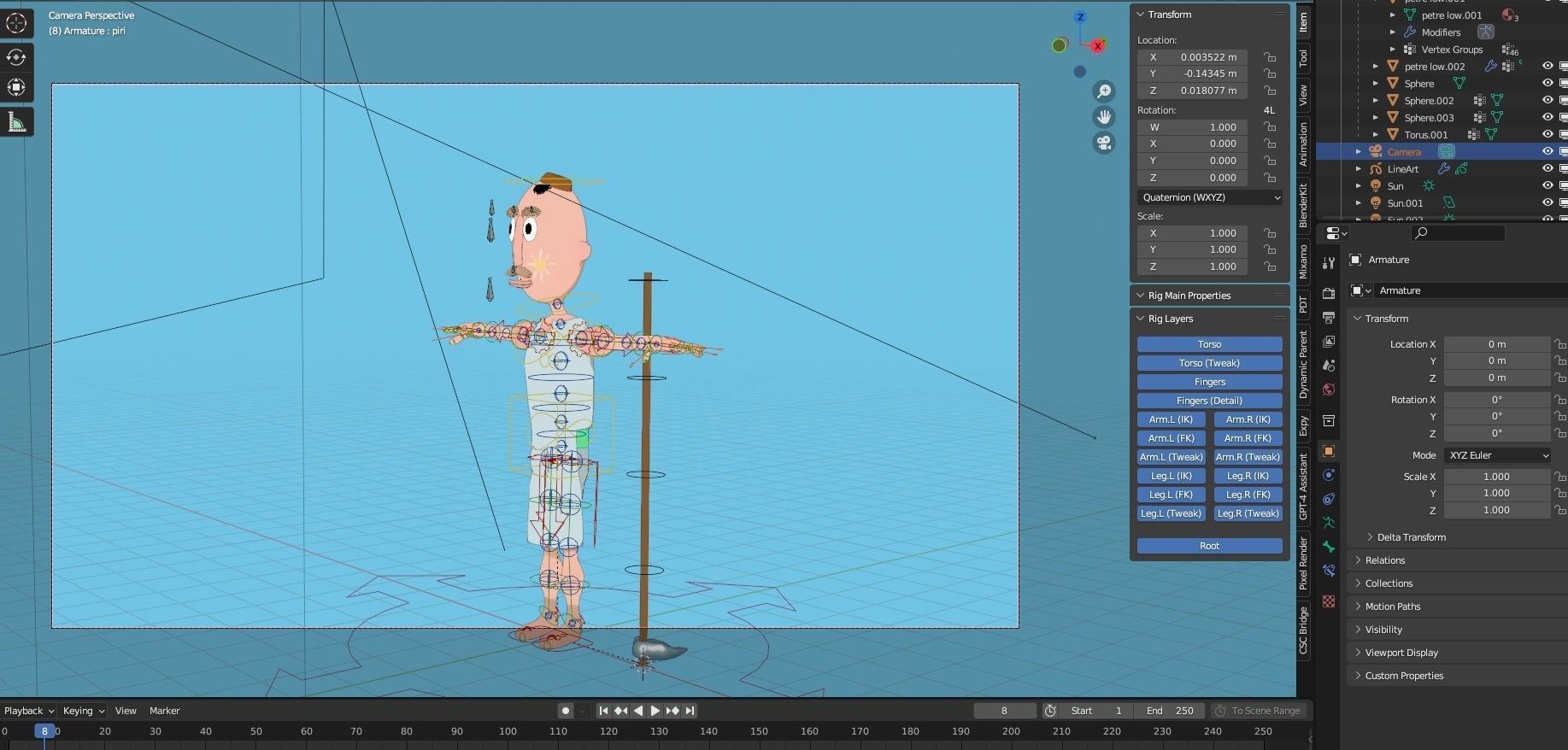 village peasant middle ages Free 3D model_2