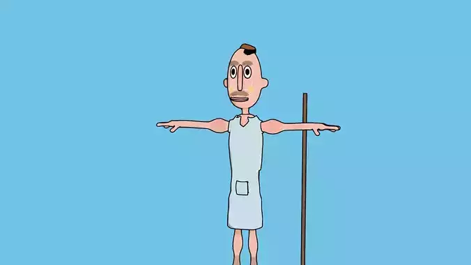 village peasant middle ages Free 3D model