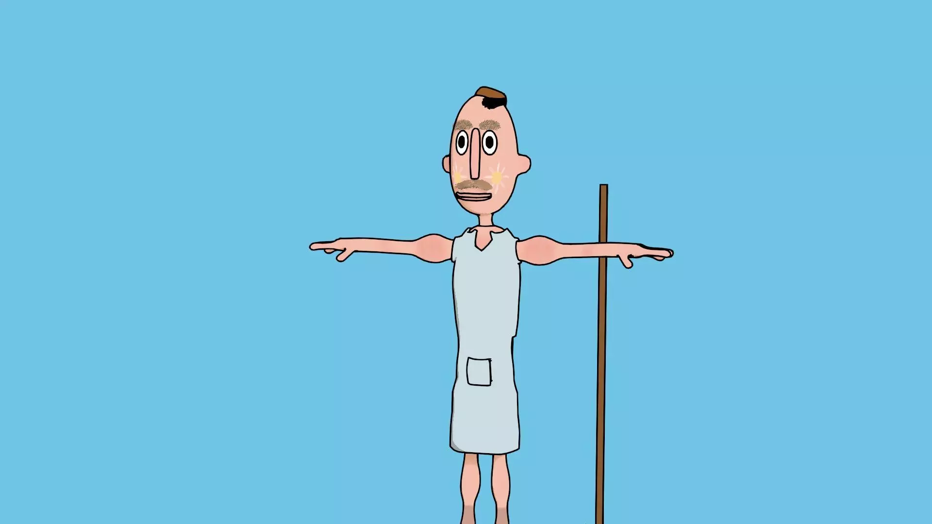 village peasant middle ages Free 3D model_0