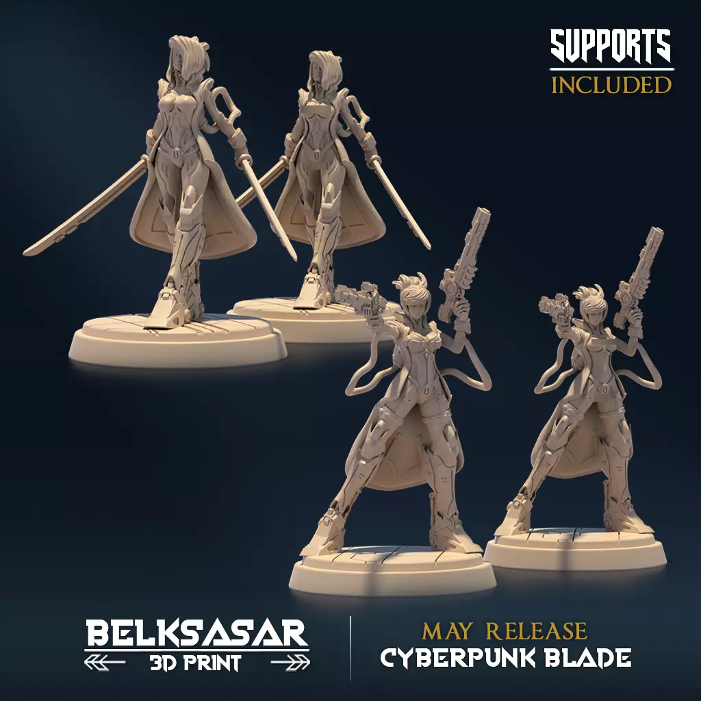 Voidbringer Nude and Normal Set x4 3D print model_0