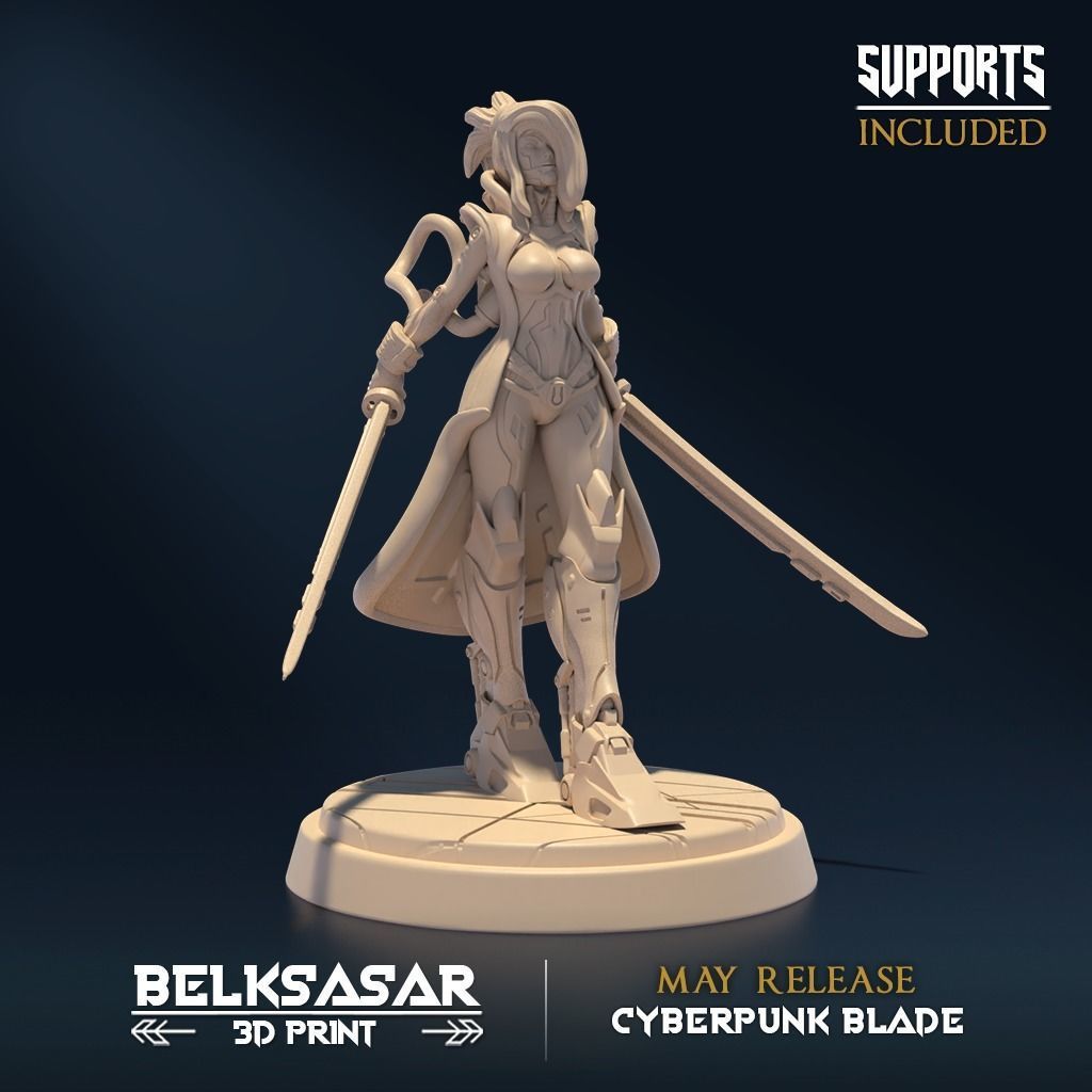 Voidbringer Nude and Normal Set x4 3D print model_4