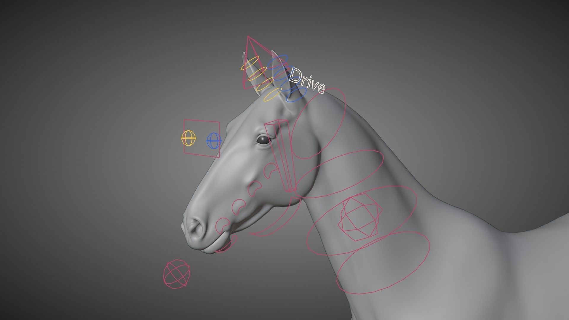White Horse Animation VFX Grace 3D model_15